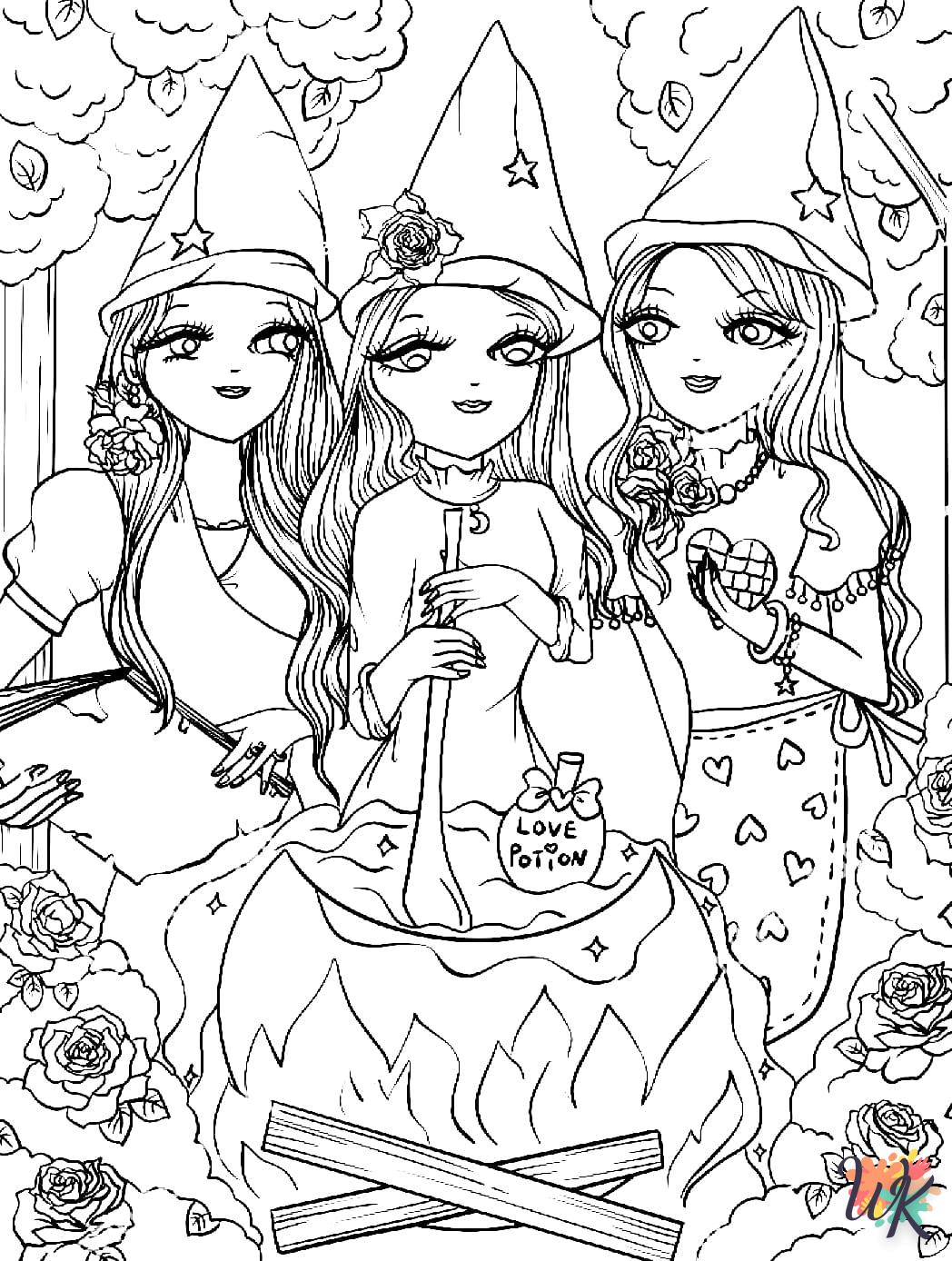 Strega 40 Disegni da Colorare Strega 38